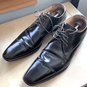 Nice leather dark brown dress shoes Men 9